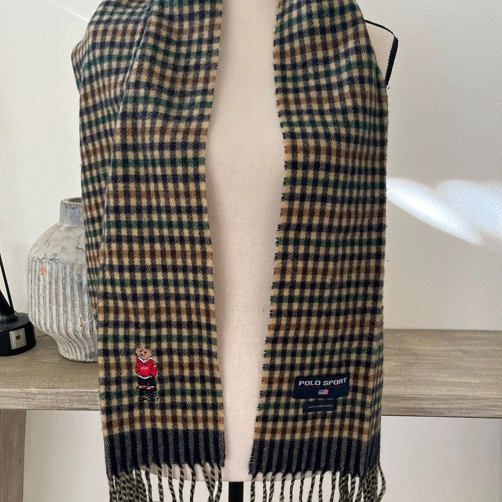Polo Sport Bear Vintage Lambswool Scarf